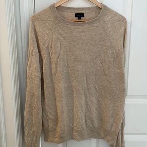 J.Crew Mens Summer Linen Sweater in tan size Large